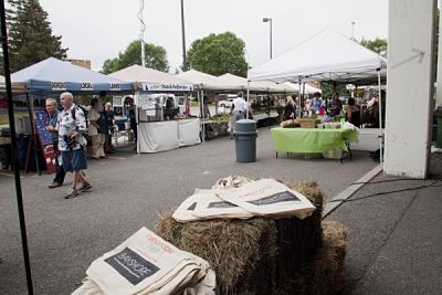 The farmer's market near Bayshore Shopping Centre.