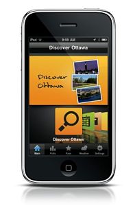 The Discover Ottawa iPhone app.